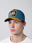 Бейсболка GOORIN BROTHERS арт. 101-1998 (голубой / горчичный)